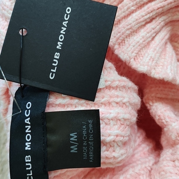 New Club Monaco Pink Crop Sweater Size M - Picture 10 of 13